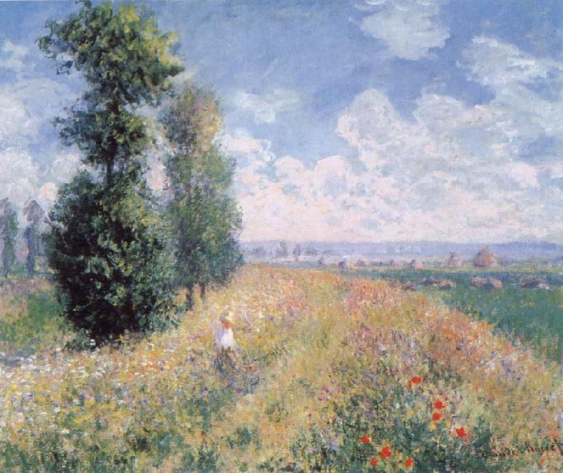 Claude Monet Poplars near Argenteuil Germany oil painting art